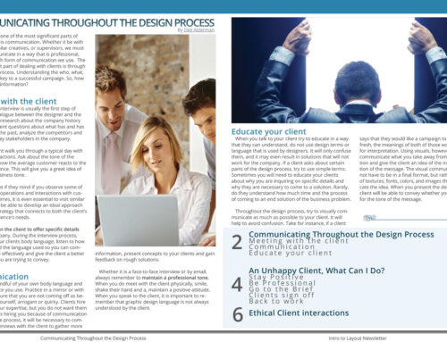 Communication Magazine Seaction